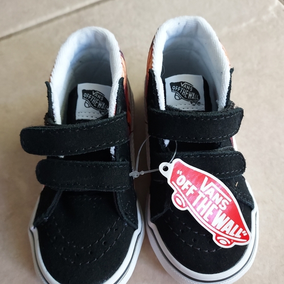 Vans Toddler Sk8-Mid Reissue V Shoe Shark Sunset Size 6.5 - Picture 3 of 7